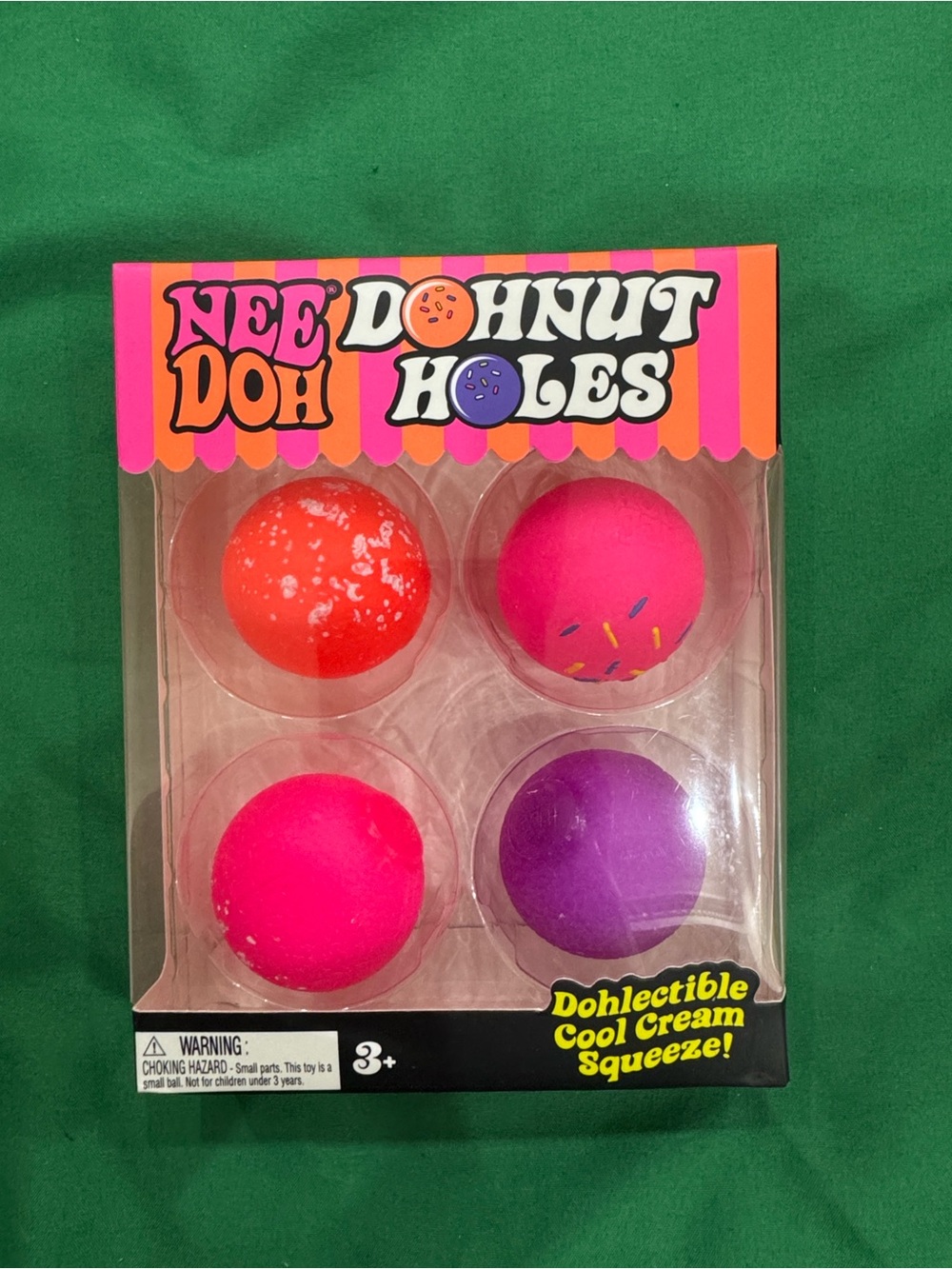 Donut Holes Kids Sensory Squeeze Pack - Pink, Red, Purple